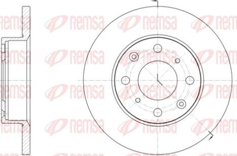 Kawe 6040 00 - Спирачен диск vvparts.bg