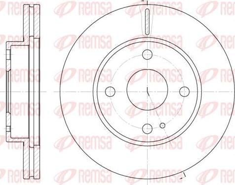 Kawe 6056 10 - Спирачен диск vvparts.bg