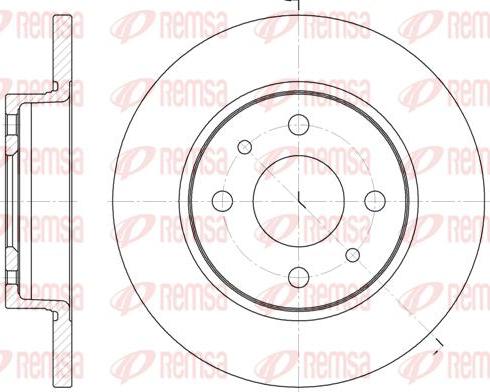 Kawe 6089 00 - Спирачен диск vvparts.bg