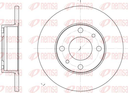 Kawe 6030 00 - Спирачен диск vvparts.bg