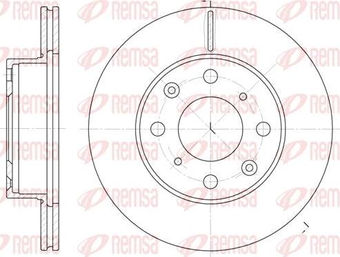 Kawe 6038 10 - Спирачен диск vvparts.bg