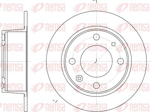 Kawe 6021 00 - Спирачен диск vvparts.bg