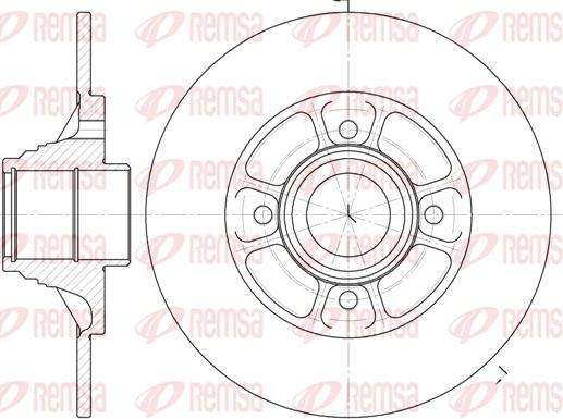 Kawe 6075 00 - Спирачен диск vvparts.bg