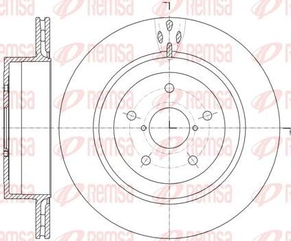 Kawe 61956 10 - Спирачен диск vvparts.bg