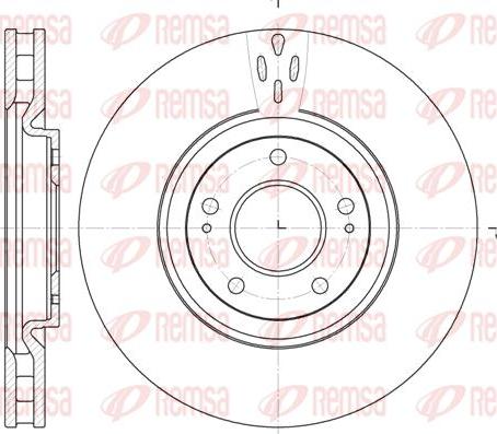 Kawe 61957 10 - Спирачен диск vvparts.bg