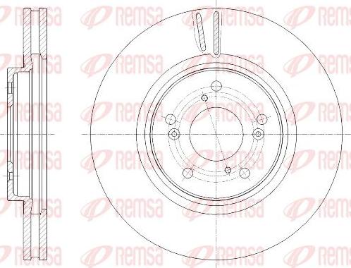 Kawe 61977 10 - Спирачен диск vvparts.bg