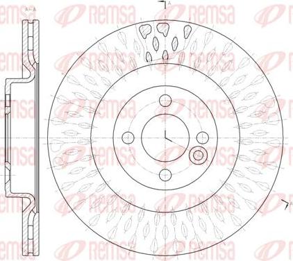 Kawe 61442 10 - Спирачен диск vvparts.bg