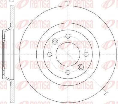 Kawe 61457 00 - Спирачен диск vvparts.bg