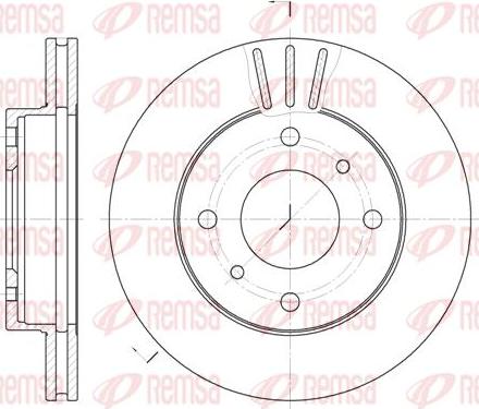 Kawe 6146 10 - Спирачен диск vvparts.bg