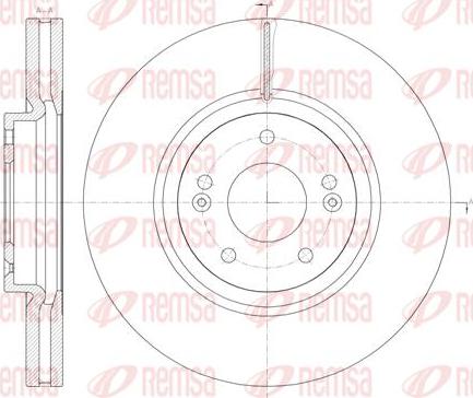 Kawe 61462 10 - Спирачен диск vvparts.bg