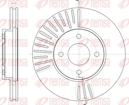 Kawe 61467 10 - Спирачен диск vvparts.bg