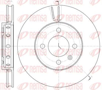 Kawe 61484 10 - Спирачен диск vvparts.bg