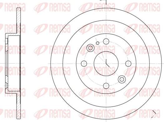 Kawe 6148 00 - Спирачен диск vvparts.bg