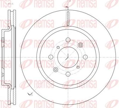 Kawe 61482 10 - Спирачен диск vvparts.bg