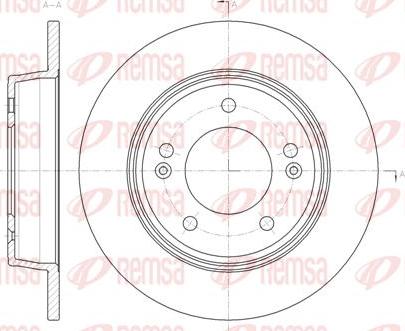 Kawe 61435 00 - Спирачен диск vvparts.bg