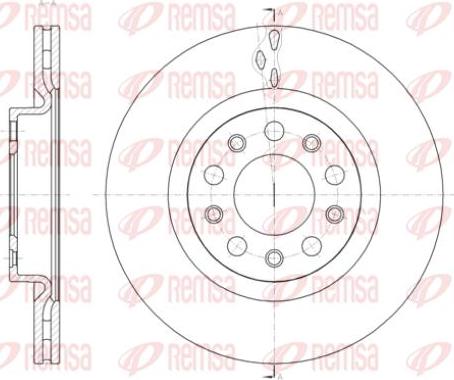 Kawe 61428 10 - Спирачен диск vvparts.bg