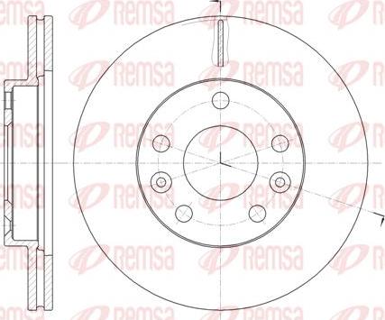 Kawe 61478 10 - Спирачен диск vvparts.bg