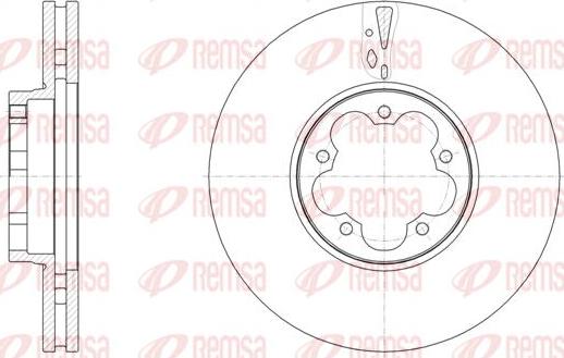 Kawe 61568 10 - Спирачен диск vvparts.bg