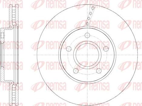 Kawe 61588 10 - Спирачен диск vvparts.bg