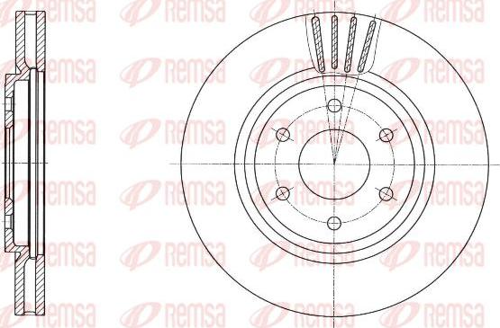 Kawe 61695 10 - Спирачен диск vvparts.bg