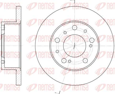 Kawe 6169 00 - Спирачен диск vvparts.bg