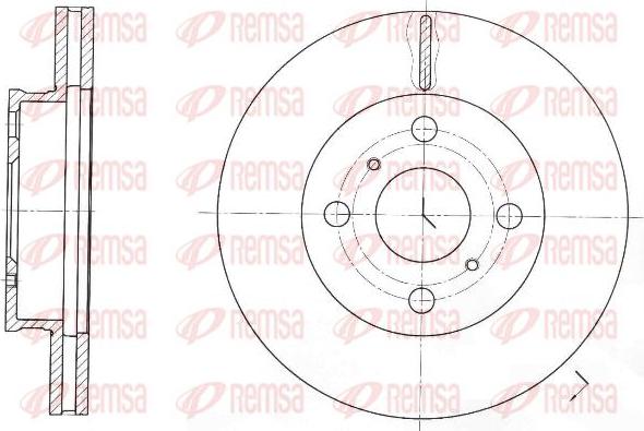 Kawe 61697 10 - Спирачен диск vvparts.bg