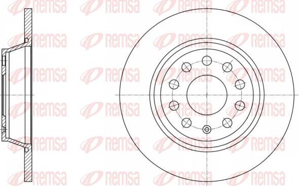 Kawe 61646 00 - Спирачен диск vvparts.bg