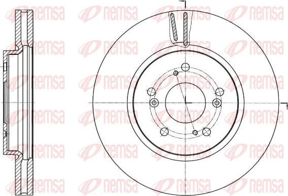 Kawe 61643 10 - Спирачен диск vvparts.bg