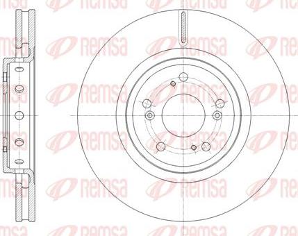 Kawe 61658 10 - Спирачен диск vvparts.bg