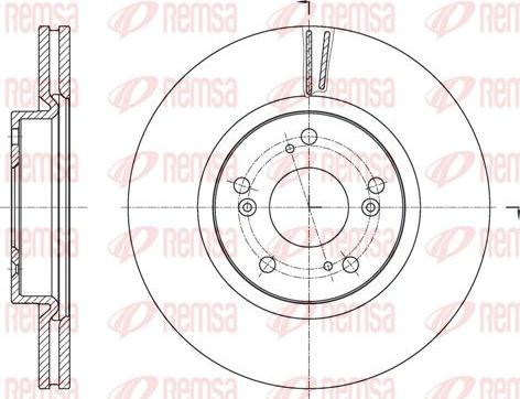 Kawe 61653 10 - Спирачен диск vvparts.bg