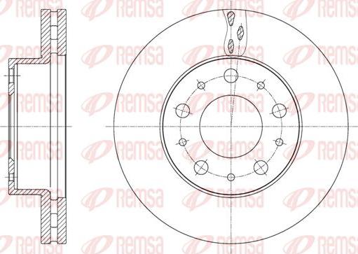 Kawe 61600 10 - Спирачен диск vvparts.bg