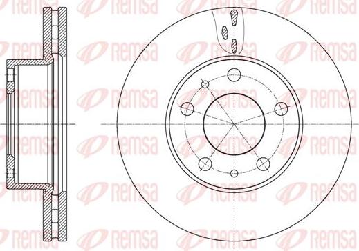 Kawe 61637 10 - Спирачен диск vvparts.bg