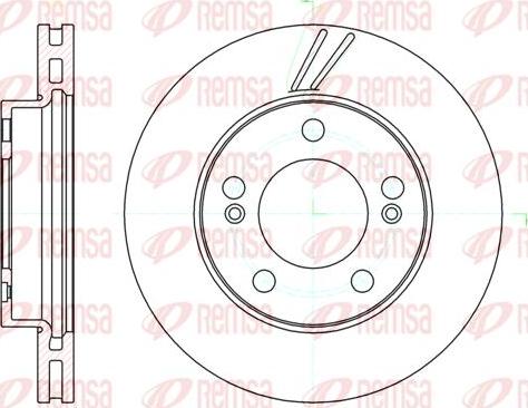 Kawe 61040 10 - Спирачен диск vvparts.bg