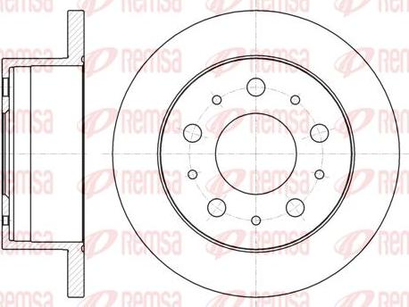 Kawe 61056 00 - Спирачен диск vvparts.bg