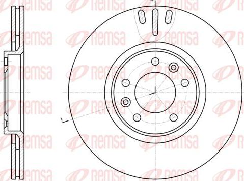 Kawe 61051 10 - Спирачен диск vvparts.bg