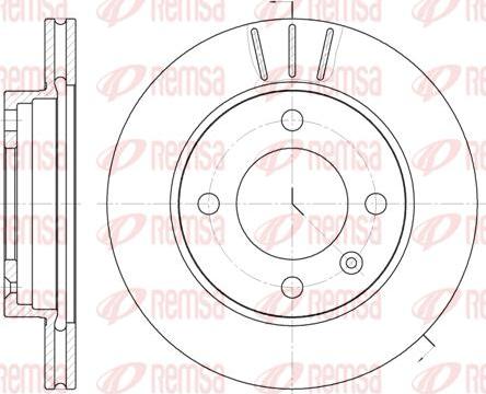 Kawe 6106 10 - Спирачен диск vvparts.bg