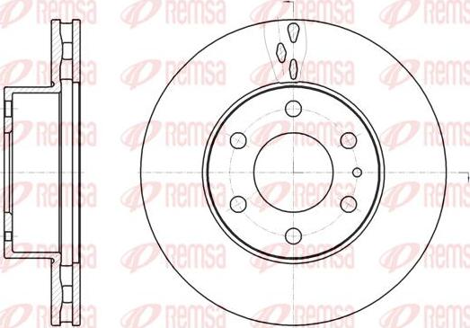 Kawe 61062 10 - Спирачен диск vvparts.bg