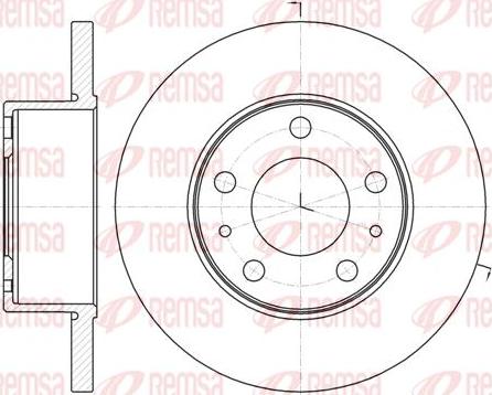 Kawe 61008 00 - Спирачен диск vvparts.bg