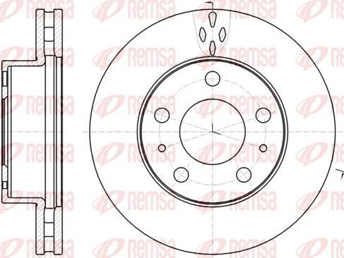 Kawe 61016 10 - Спирачен диск vvparts.bg