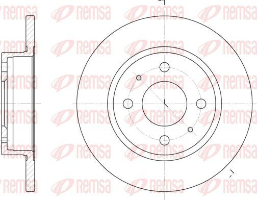 Kawe 6101 00 - Спирачен диск vvparts.bg