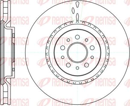 Kawe 61010 10 - Спирачен диск vvparts.bg