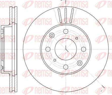 Kawe 6108 10 - Спирачен диск vvparts.bg