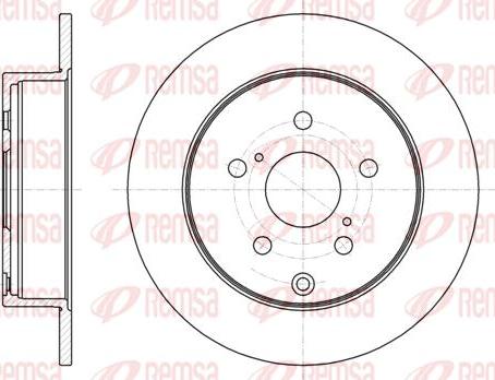 Kawe 61088 00 - Спирачен диск vvparts.bg