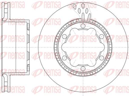 Kawe 61036 10 - Спирачен диск vvparts.bg