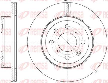 Kawe 61038 10 - Спирачен диск vvparts.bg