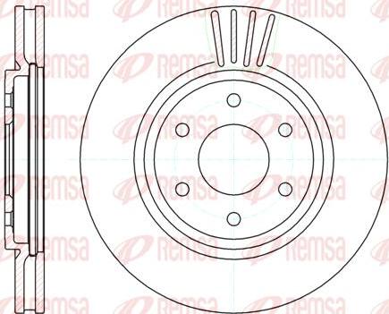 Kawe 61037 10 - Спирачен диск vvparts.bg