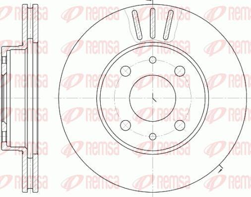 Kawe 6107 10 - Спирачен диск vvparts.bg