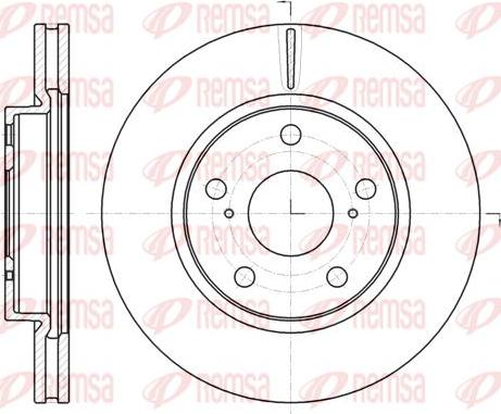 Kawe 61077 10 - Спирачен диск vvparts.bg