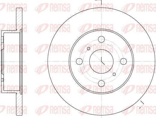 Kawe 6114 00 - Спирачен диск vvparts.bg