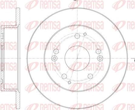 Kawe 61147 00 - Спирачен диск vvparts.bg